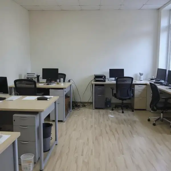 Порядок в офисе open space - до уборки